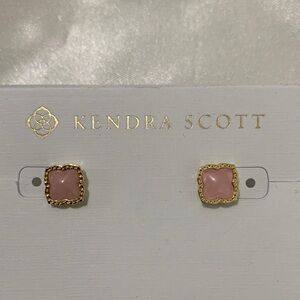 Kendra Scott Blush Pink Gold Earrings